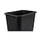 Boardwalk 41 qt Rectangular Indoor Plastic Can, Black, Open Top, Plastic, 16 in 3485203 - alternate 4